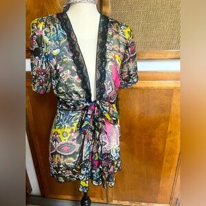Cabi Sheer Kimono-like top Size S